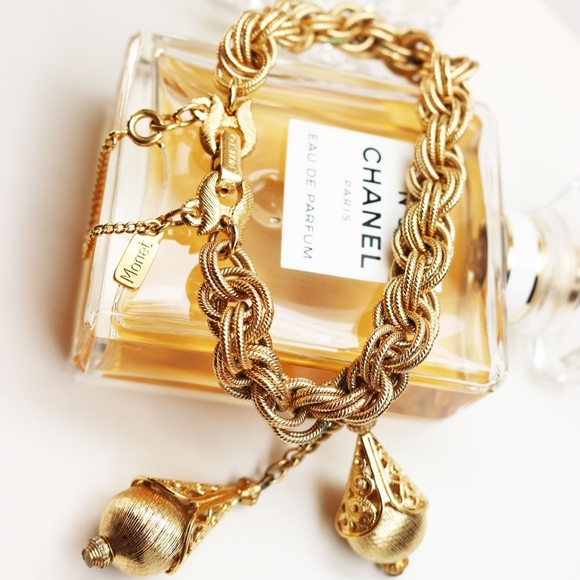 MONET 1961 BOLERO BRACELET GOLD OR SILVER - Picture 3 of 8